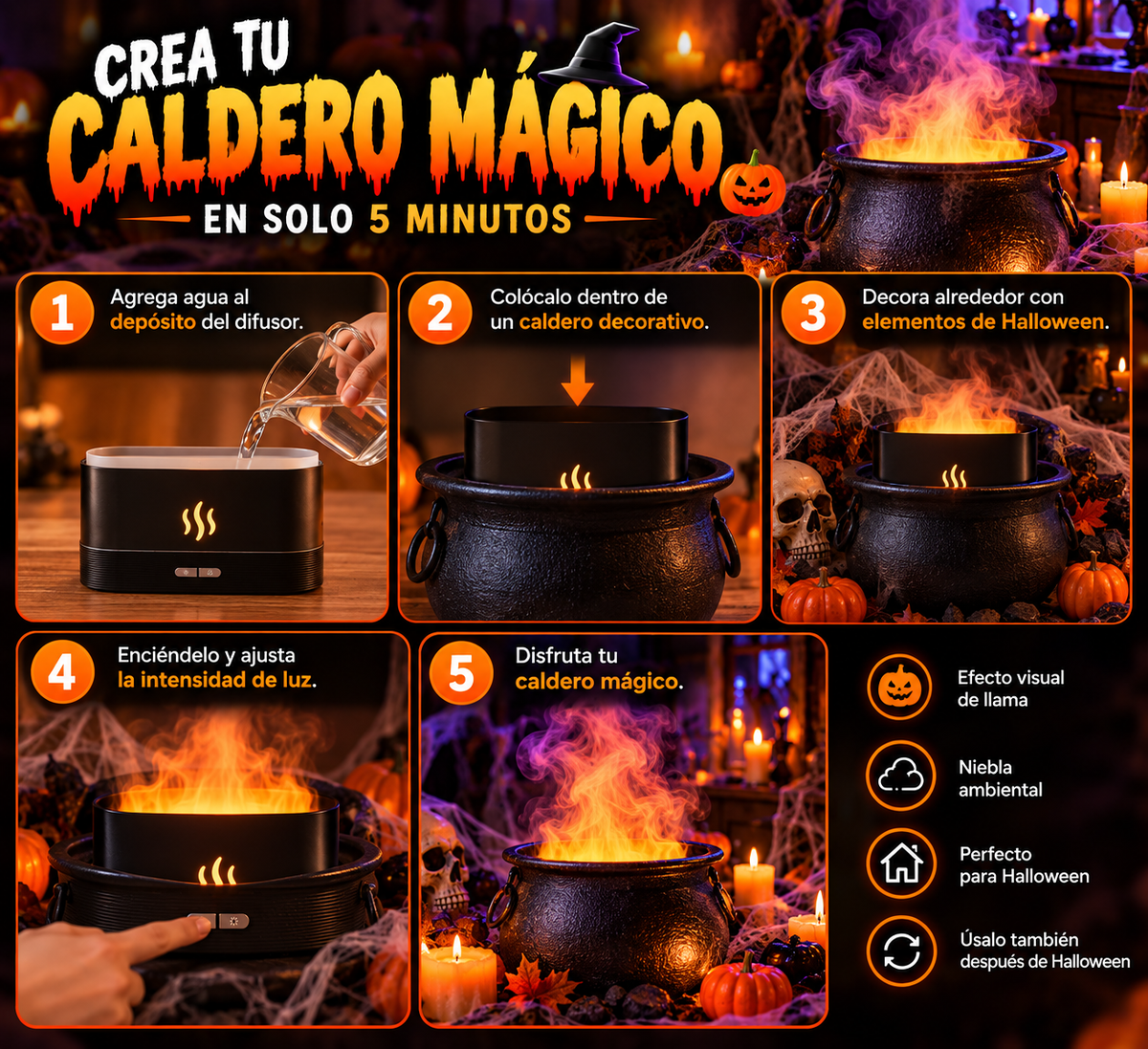 Difusor Efecto Llama 2x1
